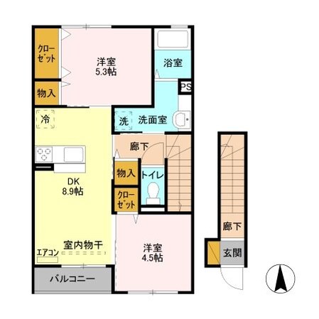 リーヴ ゴーシュ Iの物件間取画像
